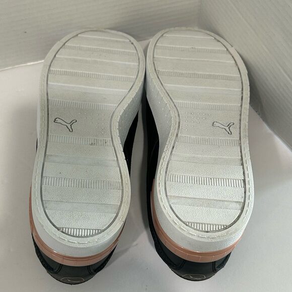 PUMA Sneakers Shoes Women’s Size 11 Color Black White Rose Jada Leather - Picture 8 of 11